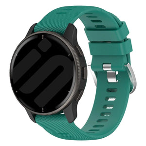 Bracelet silicone Garmin Vivoactive 6 (vert pin)