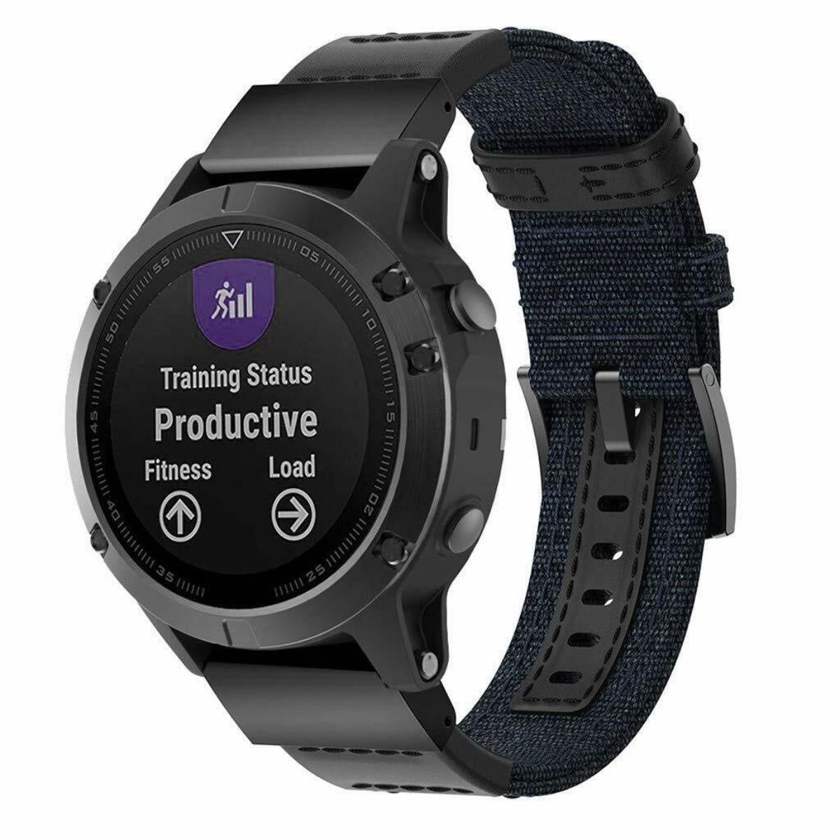 Bracelet nylon híbrida Garmin Fenix 7 (bleu)