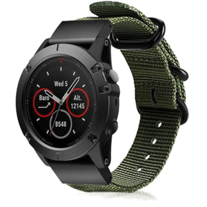 Bracelet nylon avec boucle Garmin Fenix 7 (vert)