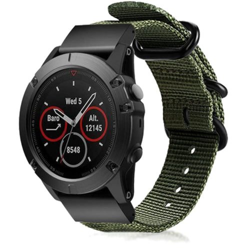 Bracelet nylon avec boucle Garmin Fenix 7 (vert)