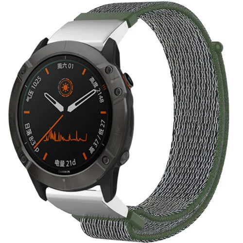 Bracelet nylon Garmin Forerunner 955 (vert)