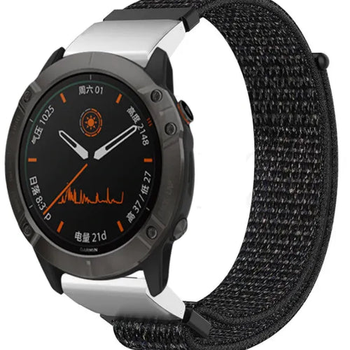 Bracelet nylon Garmin Descent G 2 (noir)