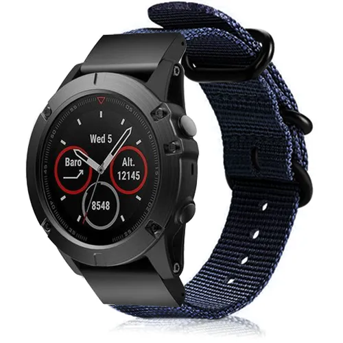 Bracelet nylon avec boucle Garmin Forerunner 935 (bleu)