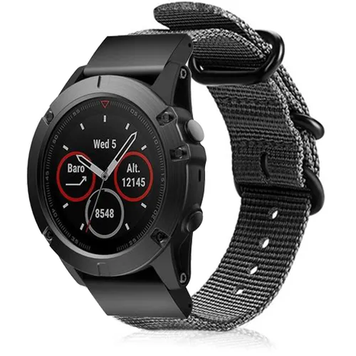 Bracelet nylon avec boucle Garmin D2 Delta (gris)
