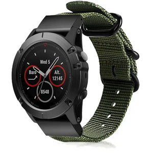 Bracelet nylon à boucle Garmin Quatix 8 Pro - 47mm (vert)