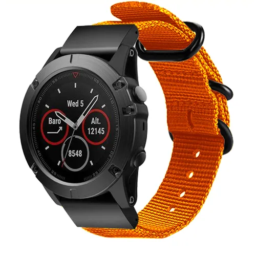 Bracelet nylon avec boucle Garmin Forerunner 935 (orange)