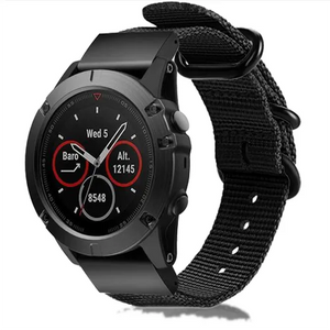 Bracelet nylon à boucle Garmin Forerunner 970 (noir)