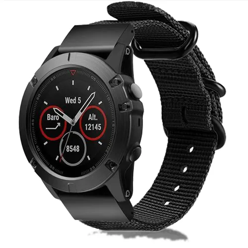 Bracelet nylon à boucle Garmin Forerunner 970 (noir)