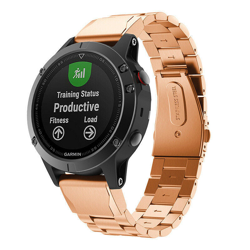 Bracelet acier Garmin Forerunner 970 (rose doré)