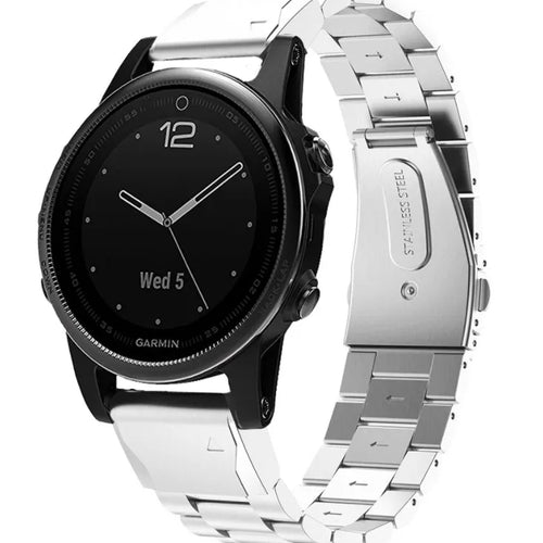 Bracelet acier Garmin Descent Mk3(i) - 43mm (argent)