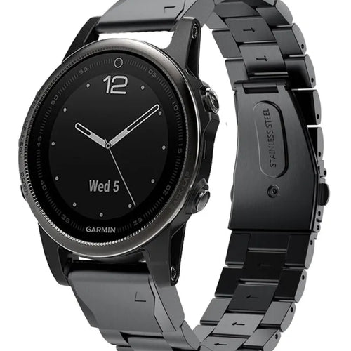 Bracelet acier Garmin Descent Mk3(i) - 43mm (noir)