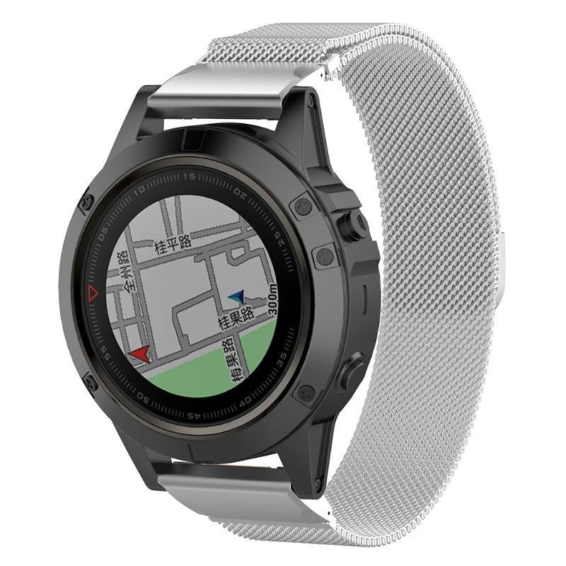 Bracelet milanais Garmin D2 Mach 1 Pro (argent)