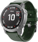 Bracelet en silicone Garmin Quatix 3 / 6x / 7x Solar (vert foncé)