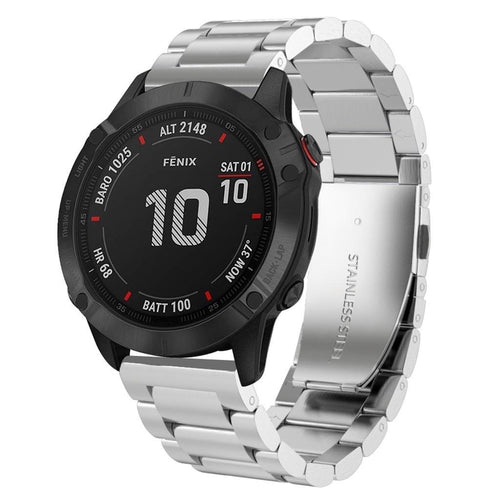 Bracelet acier Garmin Descent MK2(i) (argent)