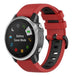 Bracelet sport á boucle Garmin Fenix 8 - 43mm (rouge/noir)