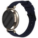 Pebble Round 2 - 14mm Luxury Silicone Strap (Dark Blue)