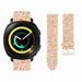 Bracelet cuir pailleté Samsung Gear Sport (or rose)