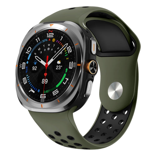 Bracelet sport Samsung Galaxy Watch Ultra 2 (vert militaire/multicolore)