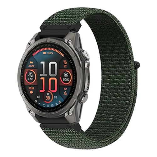 Bracelet nylon premium Garmin D2 Delta (vert)