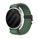 Bracelet nylon Outdoor avec boucle en P Samsung Galaxy Watch 8 - 40mm (vert avec noir)