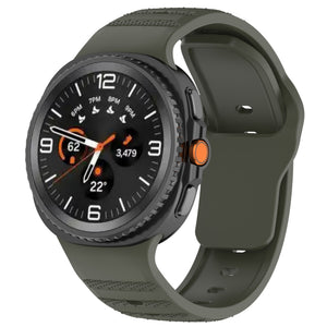 Bracelet silicone outdoor Samsung Galaxy Watch 8 - 44mm (vert foncé)