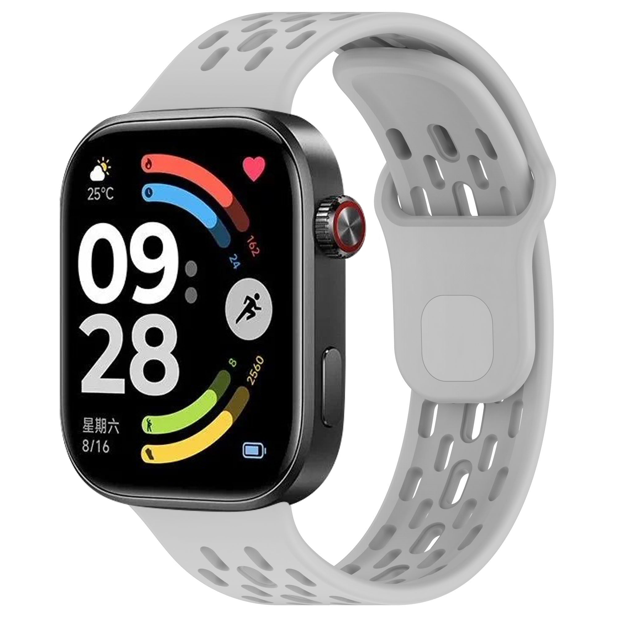 Bracelet air silicone Xiaomi Smart Band 9 Pro (gris)