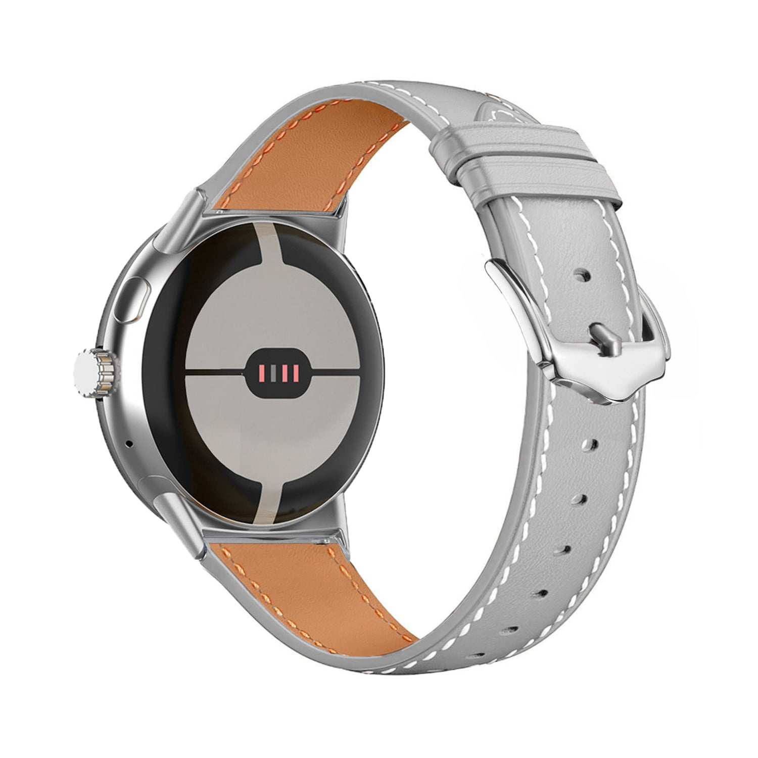 Bracelet cuir moderne Google Pixel Watch 5 - 45mm (gris)