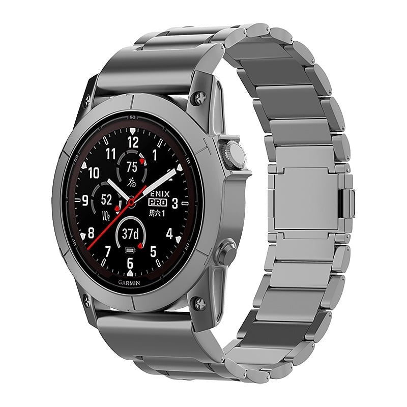 Bracelet titane magnétique Garmin Fenix E (graphite)