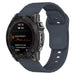Bracelet silicone robuste Garmin Fenix 5 / 6 (gris-bleu)