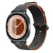 Bracelet active silicone Samsung Galaxy Watch 9 - 44mm (gris foncé/orange)