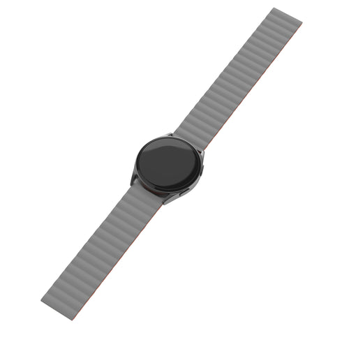 Bracelet silicone magnétique Amazfit Bip 6 (gris/orange)