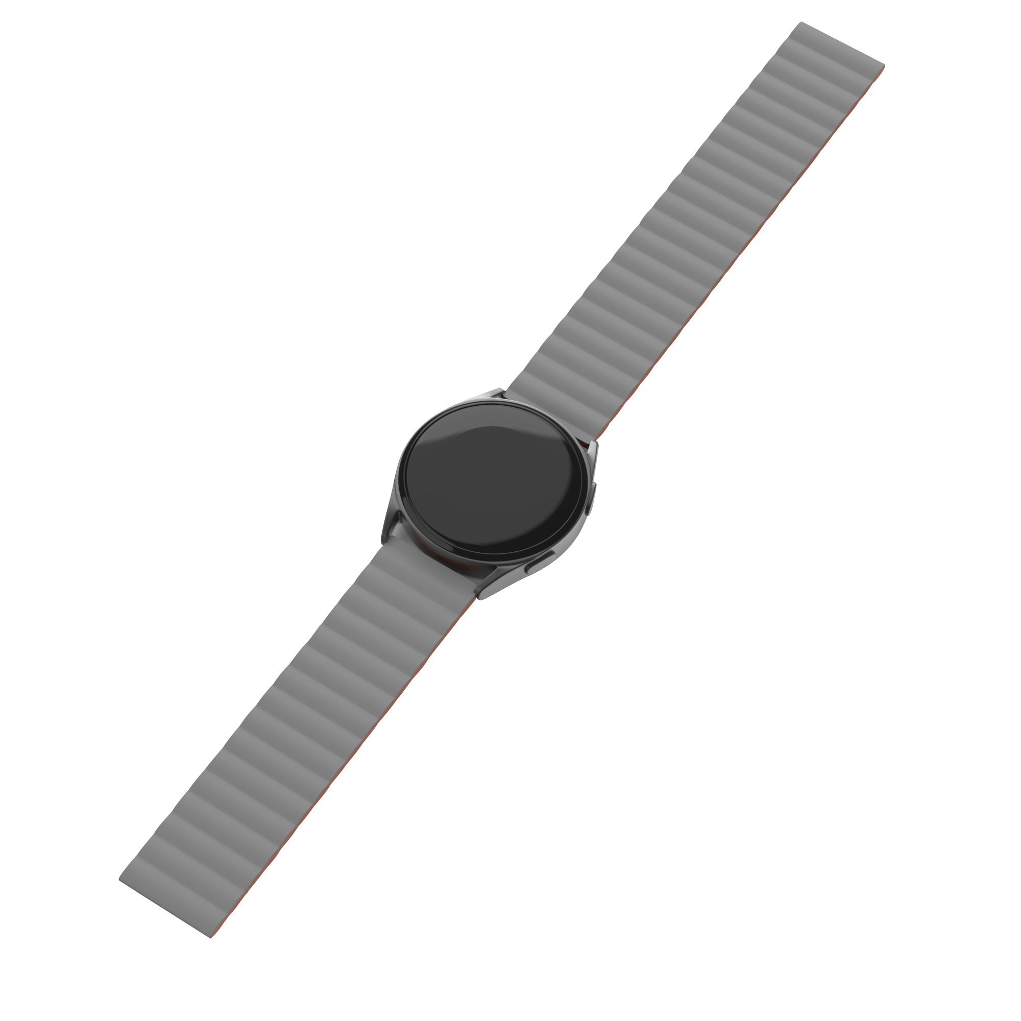 Amazfit Balance 2 Magnetic Silicone Strap (Grey/Orange)