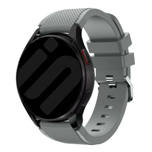 Bracelet silicone sergé Amazfit GTS 4 (gris)