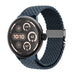 Bracelet tressé à maillons-P Google Pixel Watch 3 - 45mm (bleu-gris)