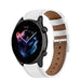 Bracelet cuir moderne Garmin GTR 3 Pro (blanc)