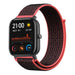 Bracelet nylon Xiaomi Amazfit GTS (noir/rouge)