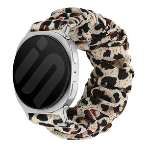 galaxy watch 8 scrunchie band leopard