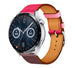 Bracelet cuir Huawei Watch GT 3 46mm (rose/rouge marron)
