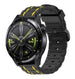 Bracelet sport boucle Huawei Watch GT 3 46mm (noir/jaune)