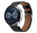Bracelet cuir Huawei Watch GT 3 46mm (noir élégant)