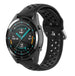 Bracelet silicone avec trous Huawei Watch GT 2  (noir)