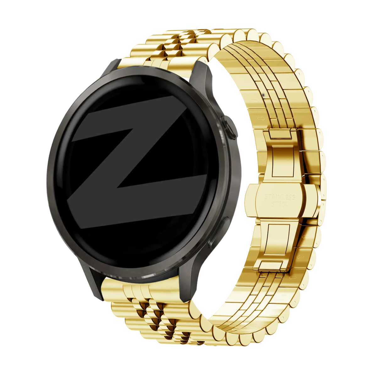 Bandz Garmin Forerunner 265s Steel Strap 'Jubilee' (Gold)