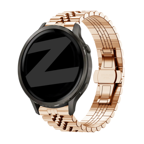 Bandz Bracelet acier 'Jubilee' Garmin Venu 4 - 41mm (rose or)