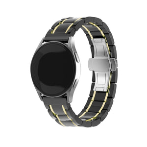Bracelet acier et ceramique Amazfit Bip 3 (Pro) (noir/or)