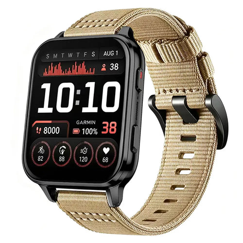 Bracelet nylon à boucle Garmin Venu X1 (kaki)