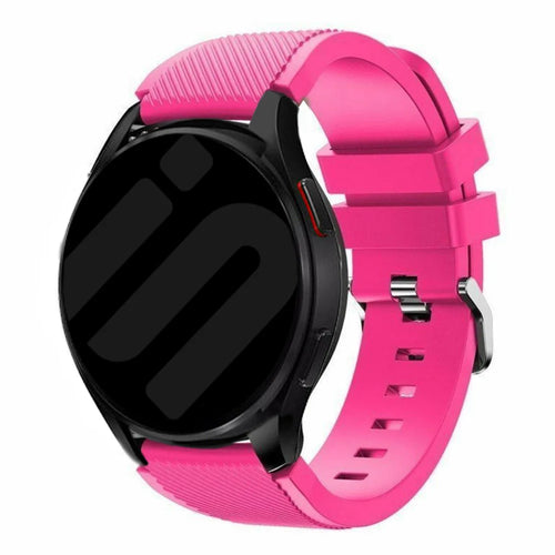 Bracelet silicone sergé Amazfit Bip U (Pro) (rose brillante)