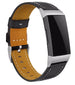 Bracelet cuir Fitbit Charge 4 (noir élégant)