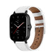 Bracelet cuir Amazfit GTS 2 (blanc)