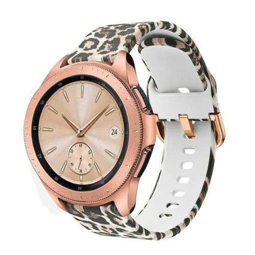 Bracelet montre silicone 20mm -  universal (leopard)