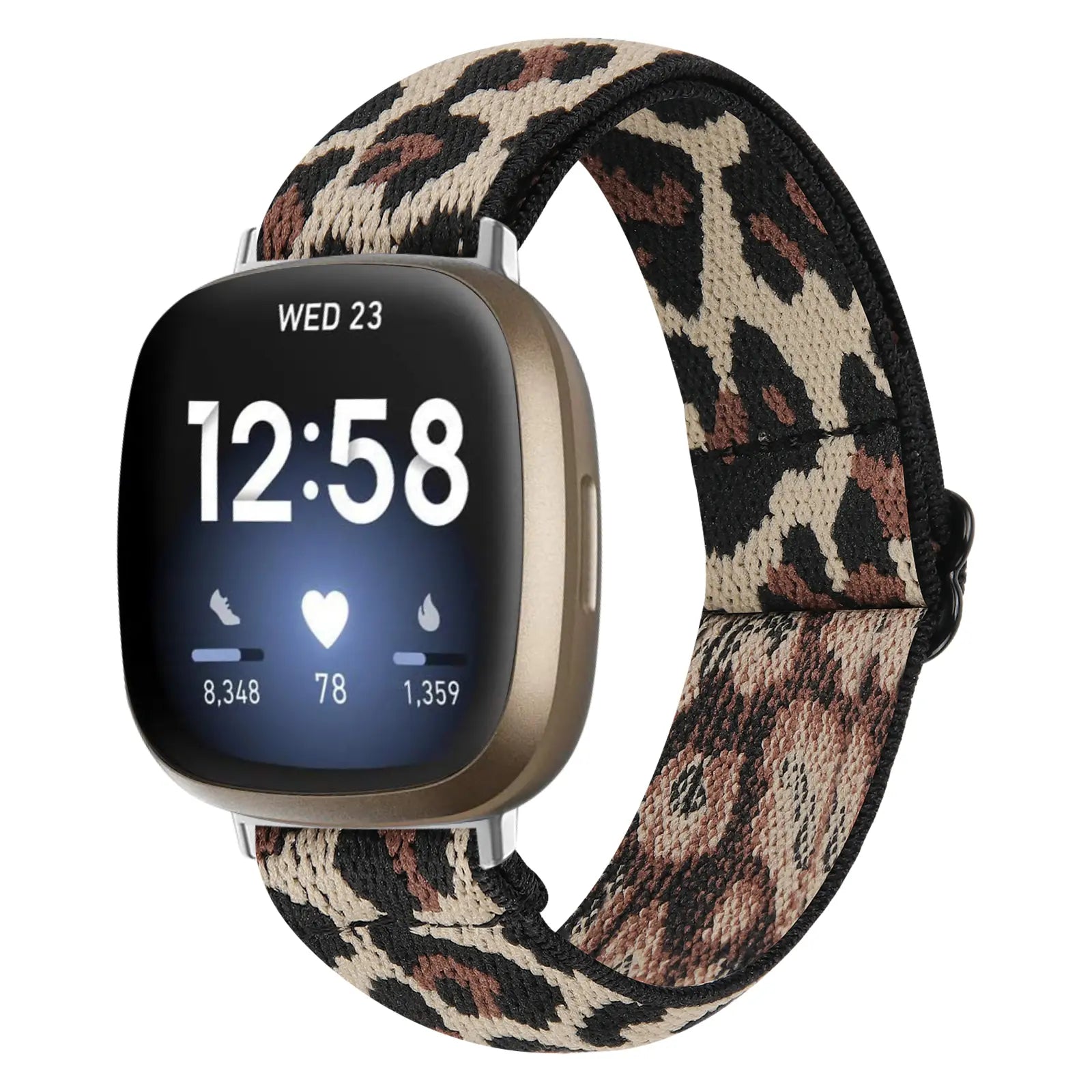 Bracelet élastique Fitbit Sense 2 (léopard)
